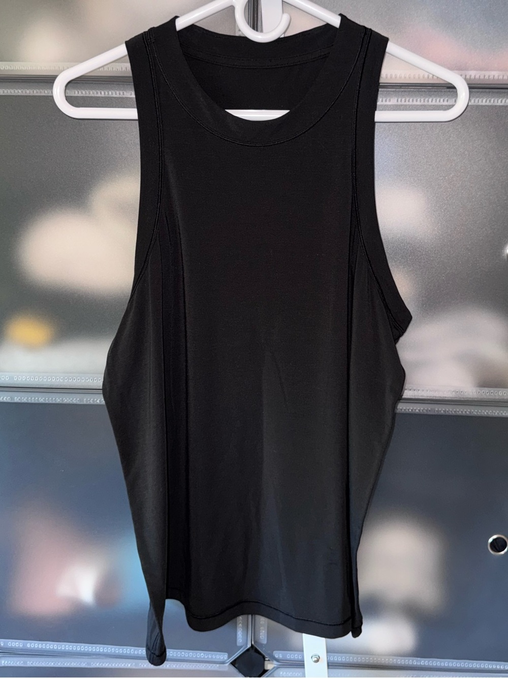 Lululemon Jersey Training Tank Top in Black Size 12 - Picture 3 of 11